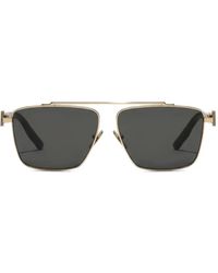 Dolce & Gabbana - Lunettes De Soleil À Plaque En Métal - Lyst