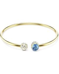 Swarovski - Chroma Crystal-Embellished Open-Cuff Bracelet - Lyst