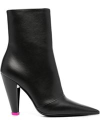 3Juin - 100Mm Leather Ankle Boots - Lyst