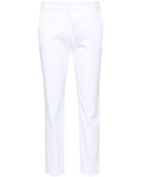 Etro - Stretch-Cotton Cropped Trousers - Lyst