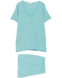 Momoní - V-Neck Short-Sleeve T-Shirt Set - Lyst