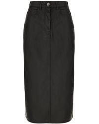 Weekend by Maxmara - Synthetic Leather Skirt - Lyst