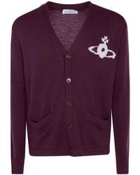 Vivienne Westwood - Alex Orb-Motif Knitted Cardigan - Lyst