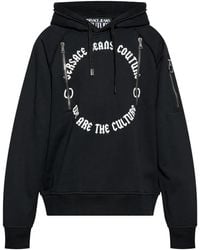 Versace Jeans Couture - Logo-Print Hoodie - Lyst