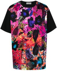 Yohji Yamamoto - T-shirt en coton à design patchwork - Lyst