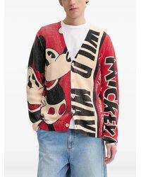 Desigual - Gerippter Cardigan mit Micky Maus - Lyst