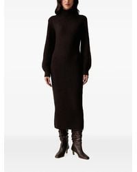 ARMANI EXCHANGE - Robe Nervurée À Col Roulé - Lyst
