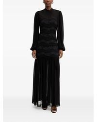 Twinset - Lace-Panelled Long-Sleeve Dress - Lyst