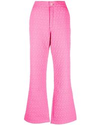 Marco Rambaldi - Quilted Flared Trousers - Lyst