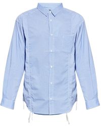 Comme des Garçons - Checked Panelled Shirt - Lyst