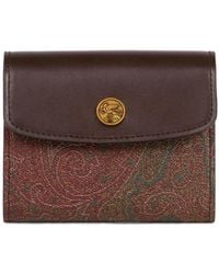 Etro - Arnica Tri-Fold Paisley-Print Wallet - Lyst