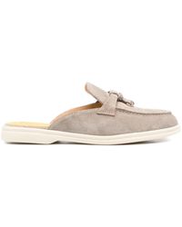 Doucal's - Mules En Daim Et Cuir - Lyst