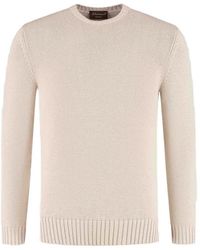 Doriani - Ribbed-Trim Crew-Neck Sweater - Lyst