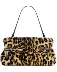 Givenchy - Pinch Soft Clutch Met Lammy Effect En Luipaard-Print - Lyst