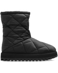 Dolce & Gabbana - Quilted-Effect Logo-Detail Boots - Lyst