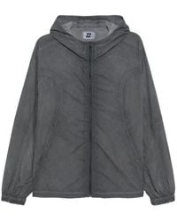 Izzue - Embroidered-Slogan Hooded Jacket - Lyst