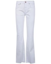 CIGALA'S - Button-Detail Flared Jeans - Lyst
