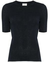 P.A.R.O.S.H. - Ribbed Short-Sleeve T-Shirt - Lyst