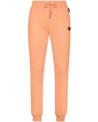 Philipp Plein - Logo-Plaque Cotton Track Pants - Lyst