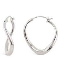 Dinny Hall - Small Wave Twisted Hoop Earrings - Lyst