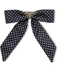 Prada - ポルカドット ヘアリボン - Lyst