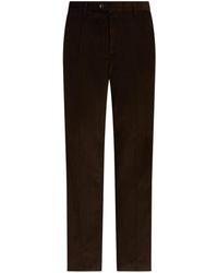 Etro - Corduroy Pants With Floral-Band - Lyst