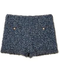 Twinset - Jacquard Knit Shorts With Lurex - Lyst
