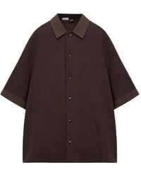 Loewe - Logo-Patch Short-Sleeve Shirt - Lyst
