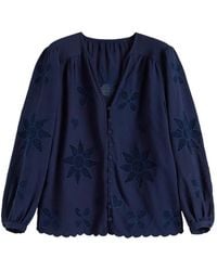 Chinti & Parker - Broderie V-Neck Shirt - Lyst