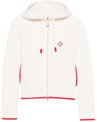 CASABLANCA - Waffle Zip-Up Hoodie - Lyst