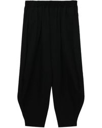 COMME DES GARÇON BLACK - Drop-crotch Wool Trousers - Lyst