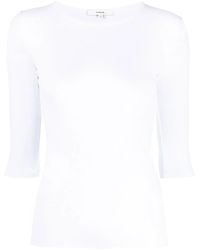 Vince - Fine-Ribbed Top - Lyst
