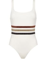 Eres - Radieux Badpak Met Gestreepte Tailleband - Lyst