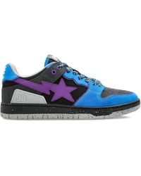 A Bathing Ape - Star-Patch Sneakers - Lyst