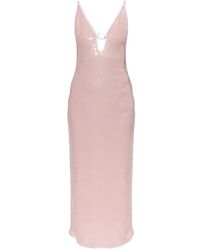 Oséree - Sequin-Embellished Ring-Detail Maxi Dress - Lyst