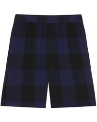 Givenchy - Geruite Wollen Bermuda Shorts - Lyst