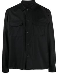 Low Brand - Long-sleeve Virgin Wool Shirt - Lyst