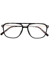 Tom Ford - Tortoiseshell Pilot-Frame Glasses - Lyst