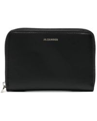 Jil Sander - Leren Portemonnee - Lyst