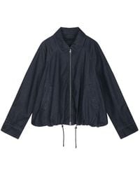 JNBY - Drawstring Raglan-Sleeve Denim Jacket - Lyst