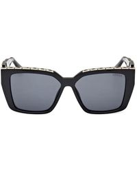 Guess Logo-Lettering Navigator-Frame Sunglasses in Natural | Lyst UK