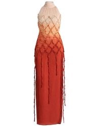 Blumarine - Beaded Fringed Dress - Lyst