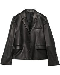 TOTEME - Blazer De Piel - Lyst