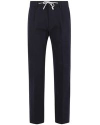 Eleventy - Pantalones Con Pinzas Y Cordones - Lyst