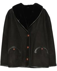 Blazé Milano - Smiley Shearling-Collar Jacket - Lyst