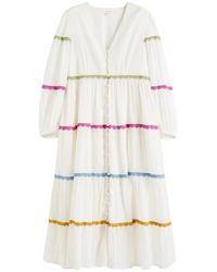 Chinti & Parker - Scalloped-Detail Midi Dress - Lyst