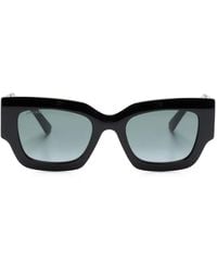 Jimmy Choo - Nena Rectangle-Frame Sunglasses - Lyst
