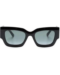 Jimmy Choo - Nena Rectangle-Frame Sunglasses - Lyst