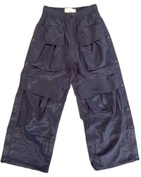 Feng Chen Wang - Pantalon À Poches Cargo - Lyst