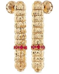 Officina Bernardi - 18Kt Enigma Ruby Drop Earrings - Lyst
